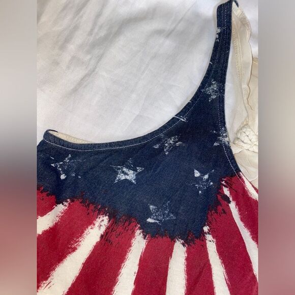Others Follow patriotic sheer razor back tank top by Anthropologie size S - Picture 4 of 10